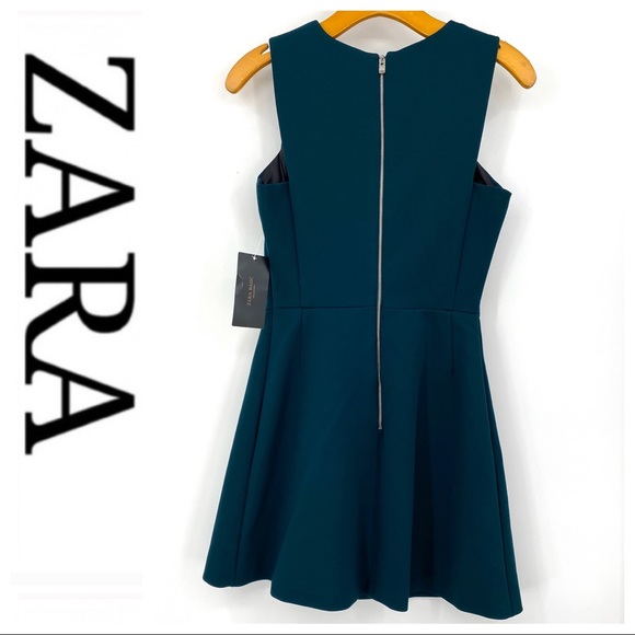 Zara Dresses & Skirts - 💕SALE💕 NWT Zara Blue Green Zippered Dress